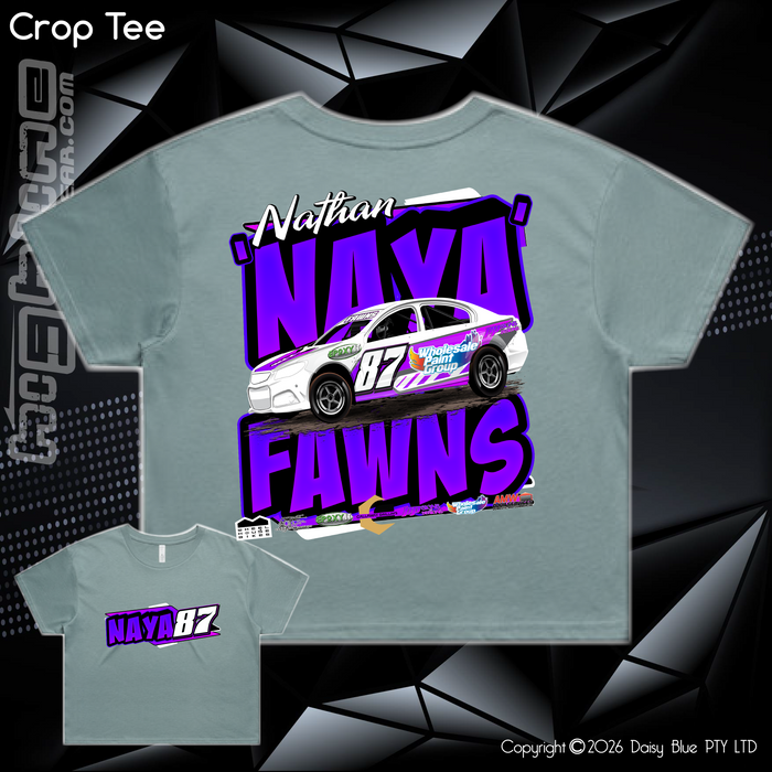 Ladies Crop Tee - Nathan 'NAYA' Fawns