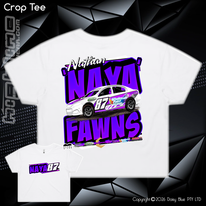Ladies Crop Tee - Nathan 'NAYA' Fawns