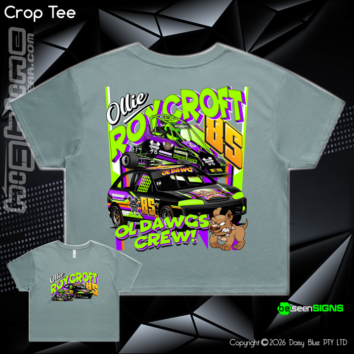 Ladies Crop Tee - Ollie 'OL DAWG' Roycroft