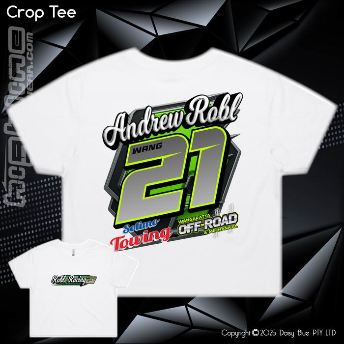 Ladies Crop Tee - Robls Racing