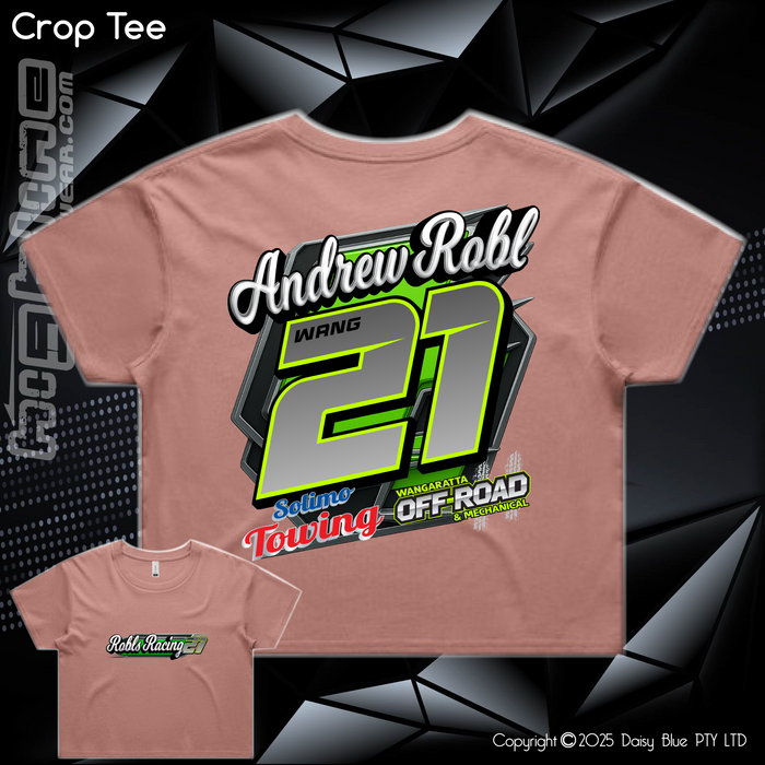 Ladies Crop Tee - Robls Racing