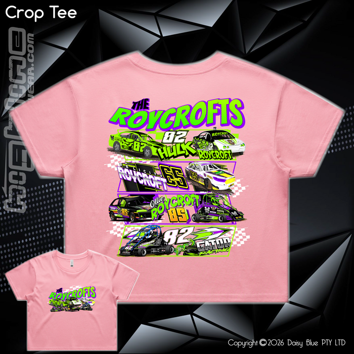 Ladies Crop Tee - The Roycrofts