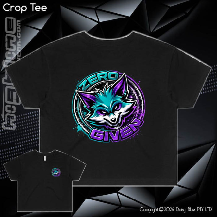 Ladies Crop Tee - Zero Fox 2
