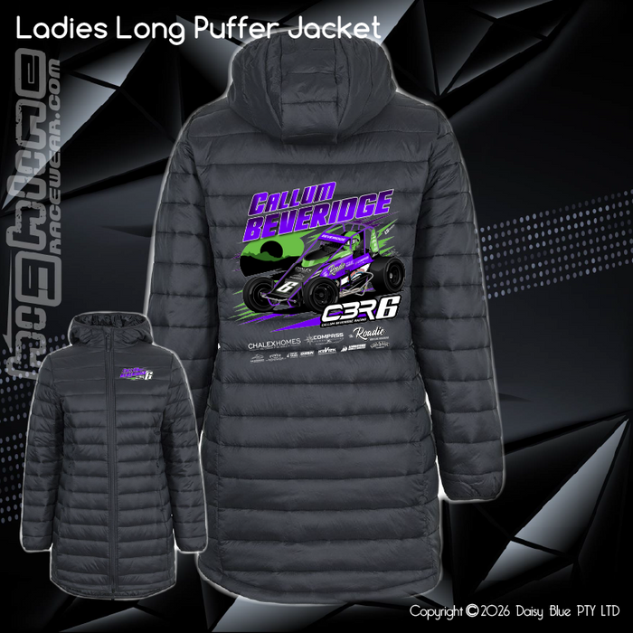 Ladies Long Puffer Jacket - Callum Beveridge