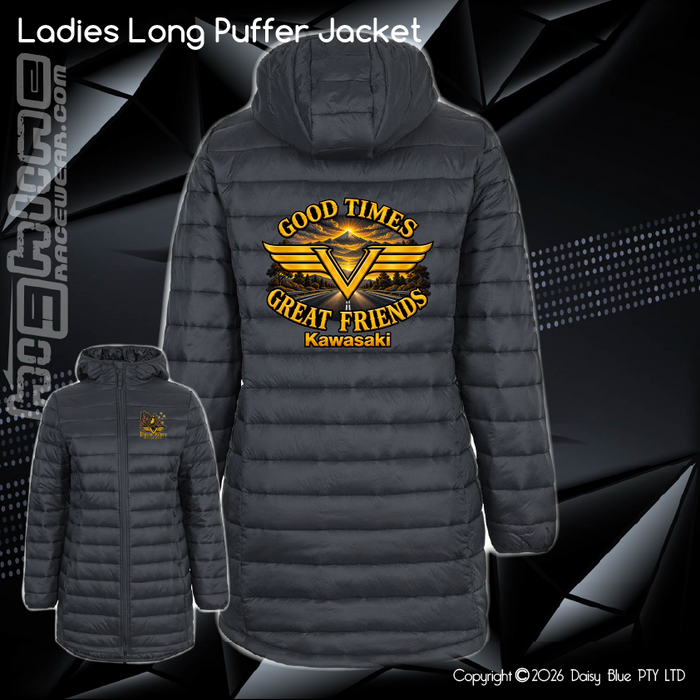 Ladies Long Puffer Jacket - Hi Tensile