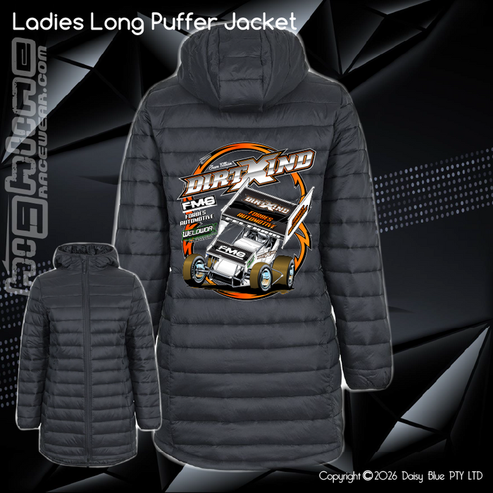 Ladies Long Puffer Jacket - Jason Feltham