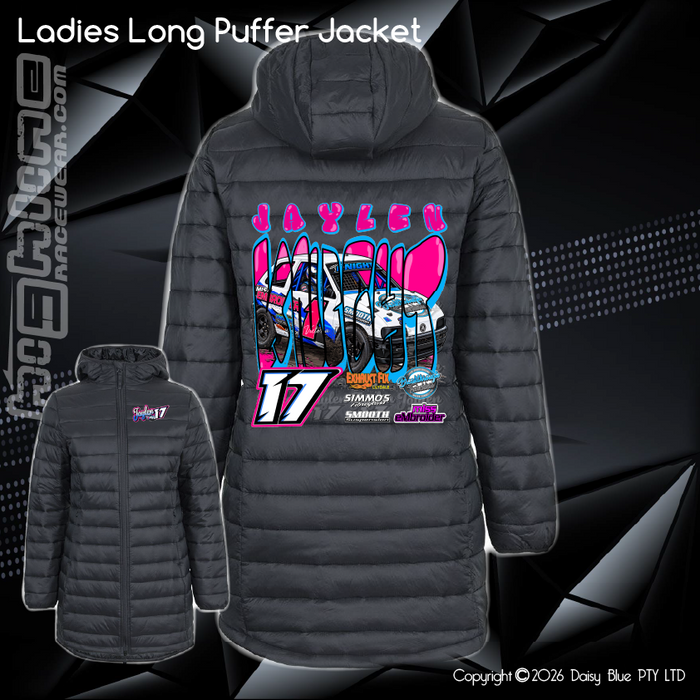 Ladies Long Puffer Jacket - Jaylen Knight