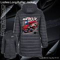 Ladies Long Puffer Jacket - Wallly Beaty