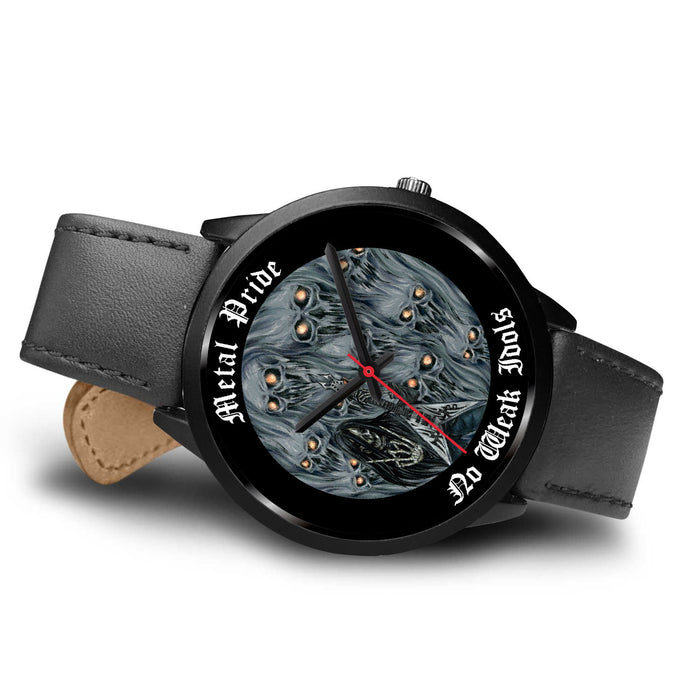 Light Version Black Leather Black Metal Mesh Black Link