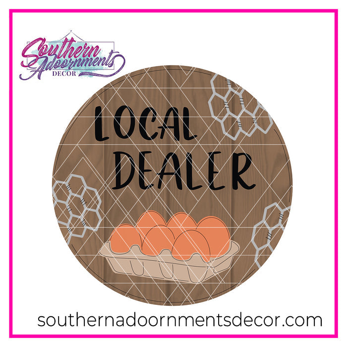 Local Egg Dealer Template & Digital Cut File