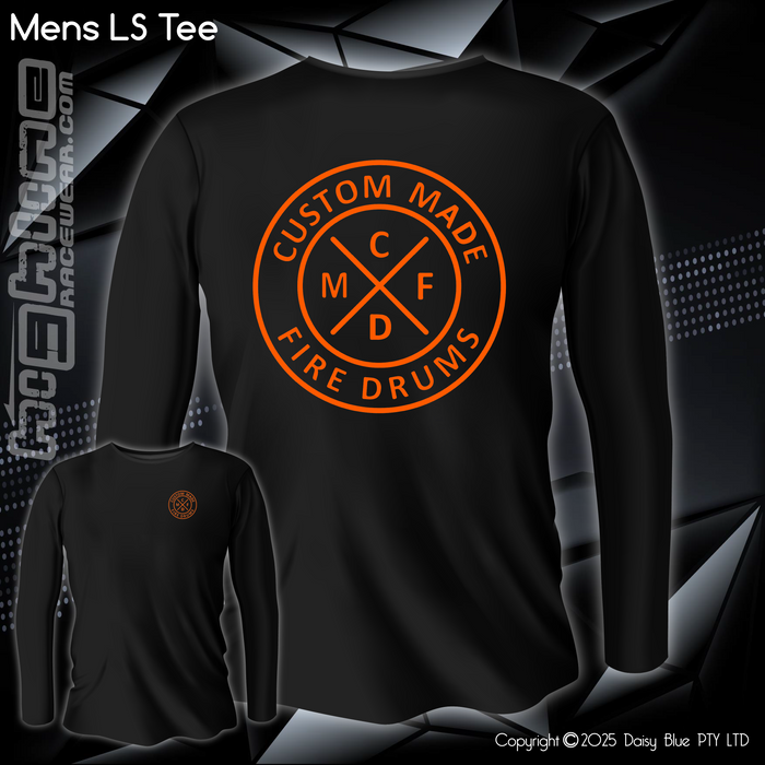Long Sleeve Tee - Custom Made Fire Drums