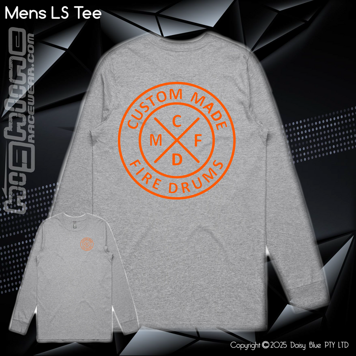 Long Sleeve Tee - Custom Made Fire Drums