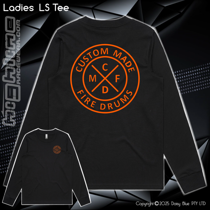 Long Sleeve Tee - Custom Made Fire Drums