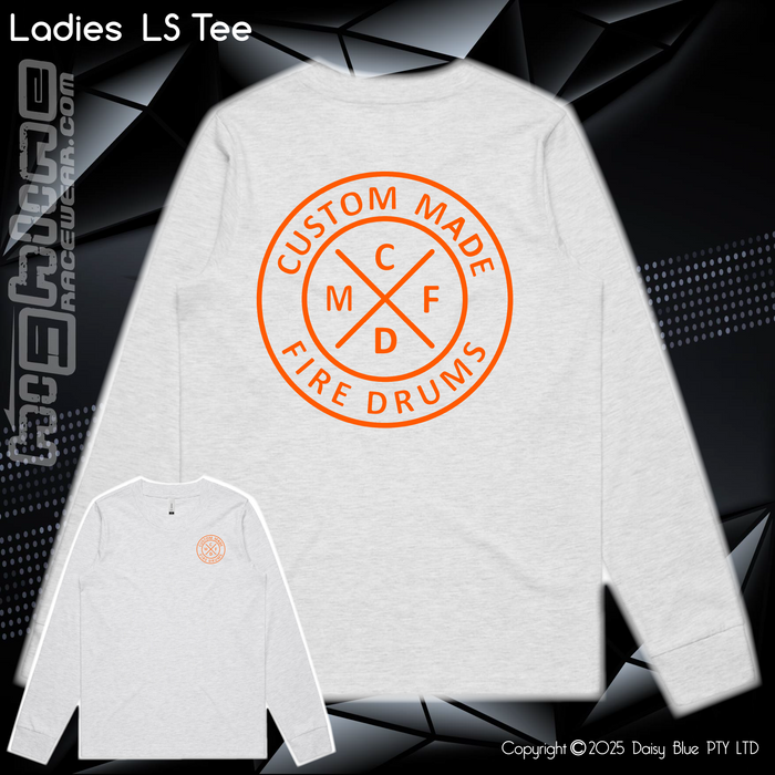 Long Sleeve Tee - Custom Made Fire Drums