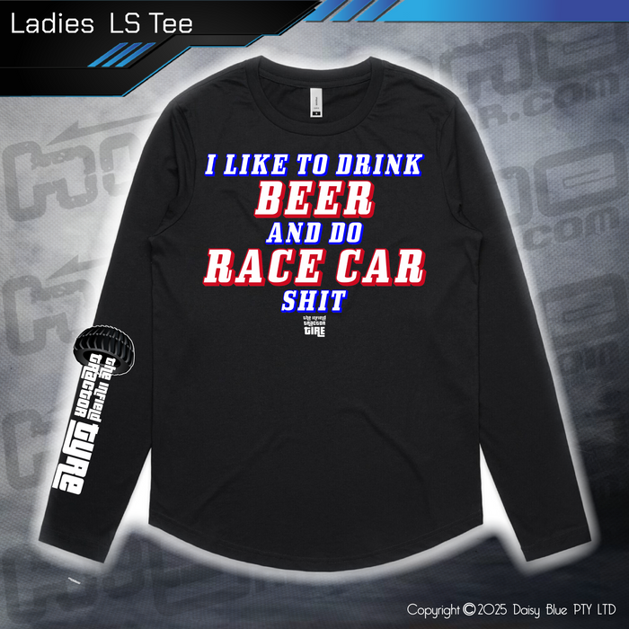 Long Sleeve Tee - Infield RACE CAR SH*T