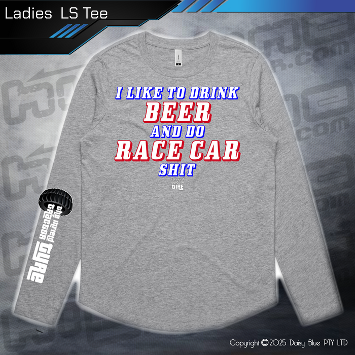 Long Sleeve Tee - Infield RACE CAR SH*T