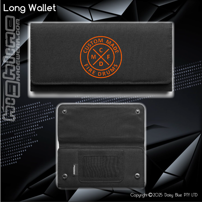 Long Wallet - Custom Made Fire Drums