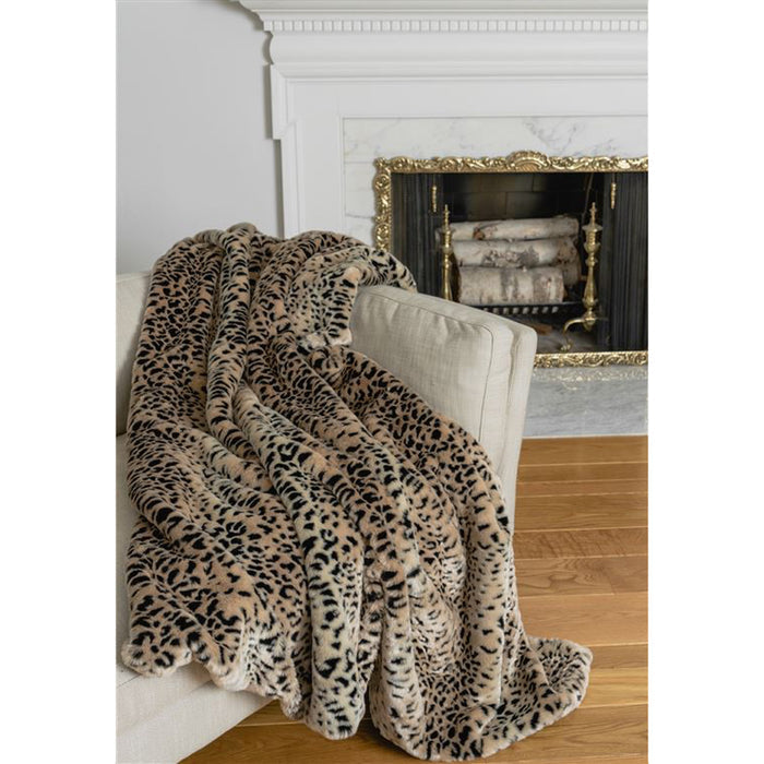 Luxe Faux Cheetah Throw