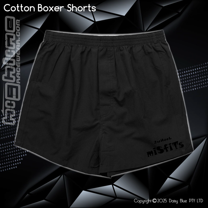 Mens Boxer Shorts - 2Wheel Misfits