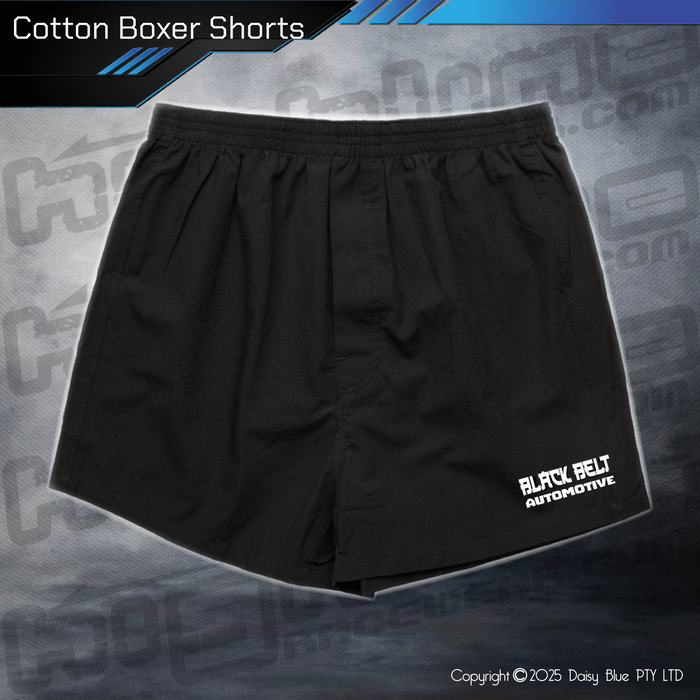 Mens Boxer Shorts - Black Belt Automotive