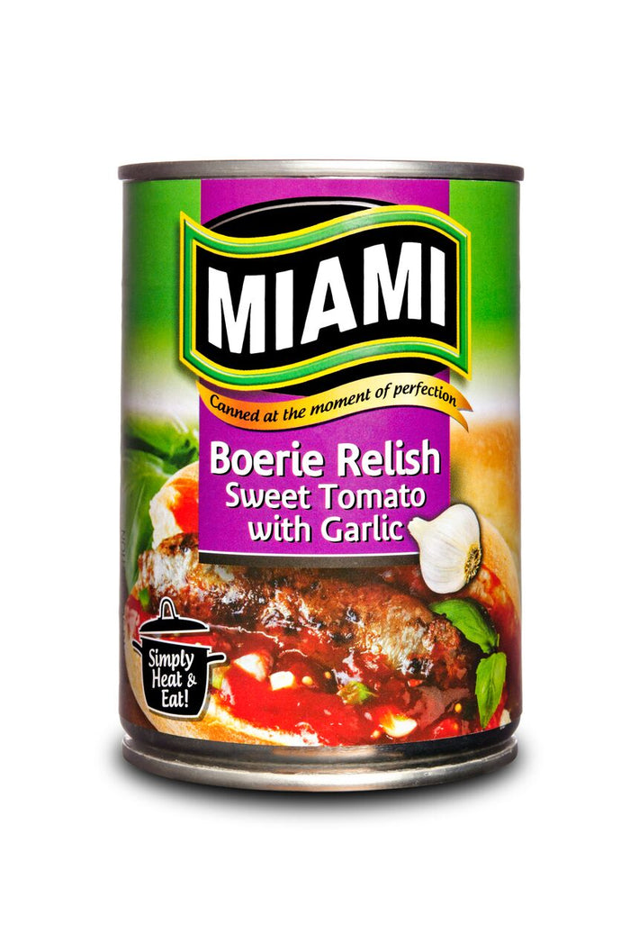 Miami Sweet Tomato with Garlic Boerie Relish, 410g
