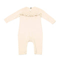Organic Cotton Milan Knit Ruffle Baby Coverall Romper