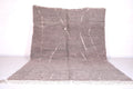 Minimalist taupe Moroccan rug with subtle white accents - Custom size - custom moroccan rugs