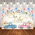 Mocsicka A Little Pumpkin is on the Way Baby Shower Back Drops Flower Background-Mocsicka Party