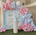 Mocsicka Princess Backdrop Castle Flowers Happy Birthday Party-Mocsicka Party