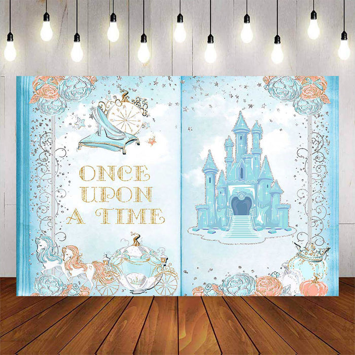 Mocsicka Princess Backdrop Castle Happy Birthday Party-Mocsicka Party