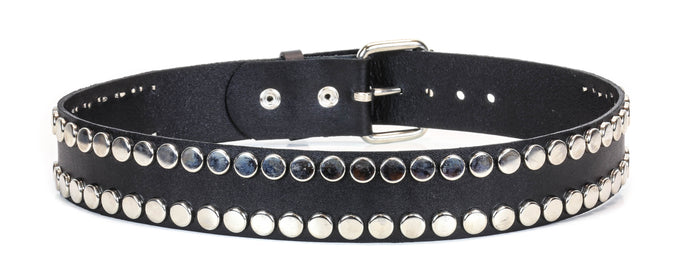 Nailhead Stud 2 Row Studded Punk Influenced Belt By Funk Plus