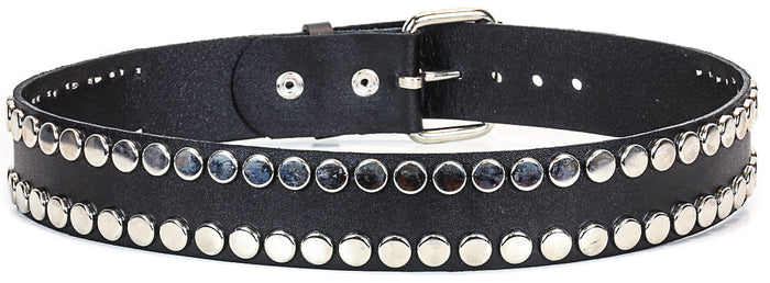 Nailhead Stud 2 Row Studded Punk Influenced Belt By Funk Plus