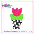 One Big Tulip Pot Template & Digital Cut File