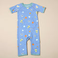 Organic Cotton Short Sleeve Jumpsuit Baby Romper - Space Dream