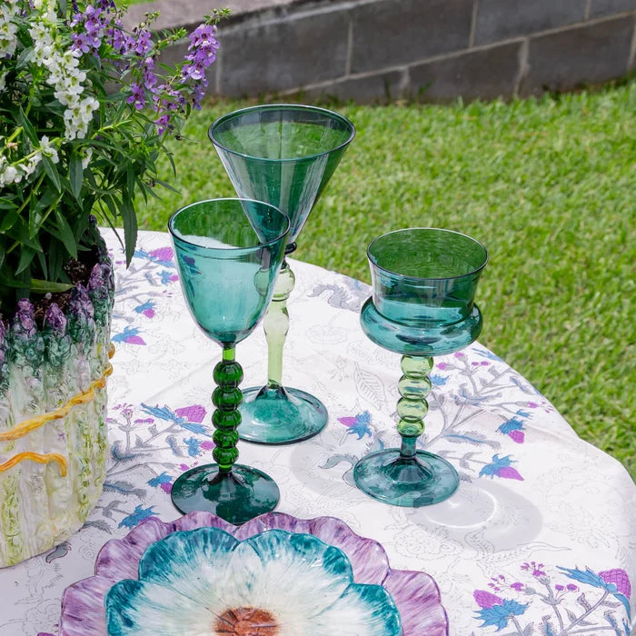 Palazzo Glass, Turquoise & Green