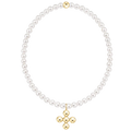 Pearl Beaded Signature Cross Charm