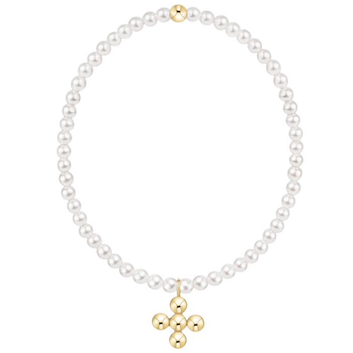 Pearl Beaded Signature Cross Charm