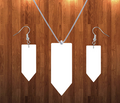 Pencil necklace sets- you get 10 sets - BULK PURCHASE 10pair earrings and 10pc necklace