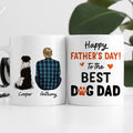 Personalized Dog Dad Mug - Happy Father's Day Best Dad Gift From the Dog, Custom Dog Breed & Name Two-Tone Accent