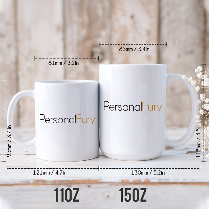 Personalized Dog Dad Mug - Happy Father's Day Best Dad Gift From the Dog, Custom Dog Breed & Name Two-Tone Accent
