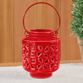 Pinwheel Enamel Garden Lantern