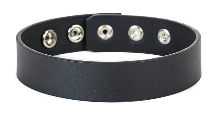 Plain Leather Wide Armlet Armband