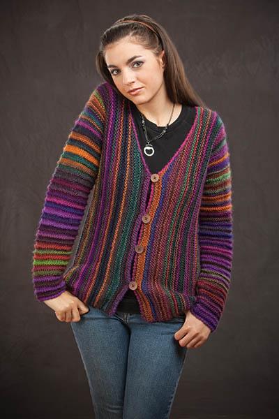 Precious Gems Cardigan Pattern Wisdom Yarns