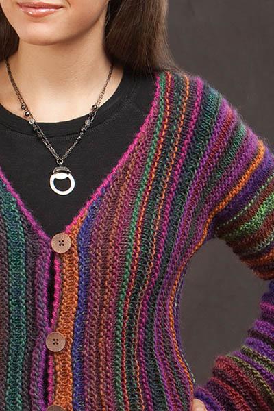 Precious Gems Cardigan Pattern Wisdom Yarns