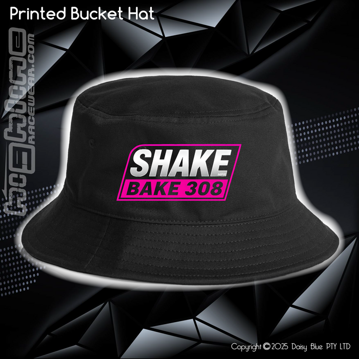 Printed Bucket Hat - Shake Bake 308 Pink