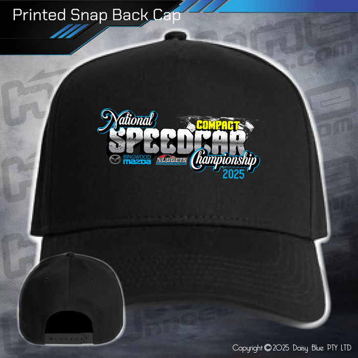 Printed Snap Back CAP - Australian Compact Speedcar Championship 2025