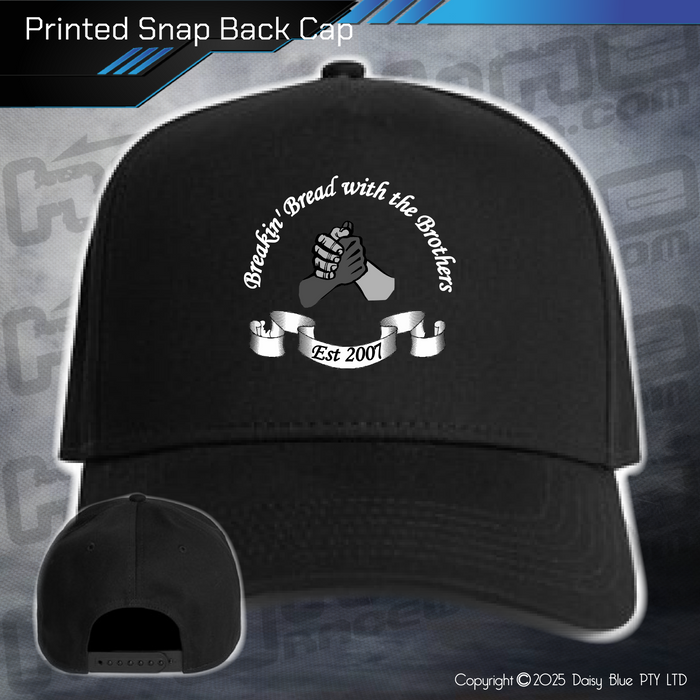 Printed Snap Back CAP - Breakin' Bread with the Brothers