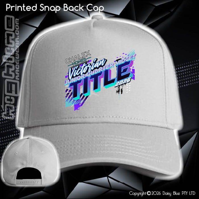 Printed Snap Back CAP - Chalex Homes Junior Quarter Midget Vic Title 2026