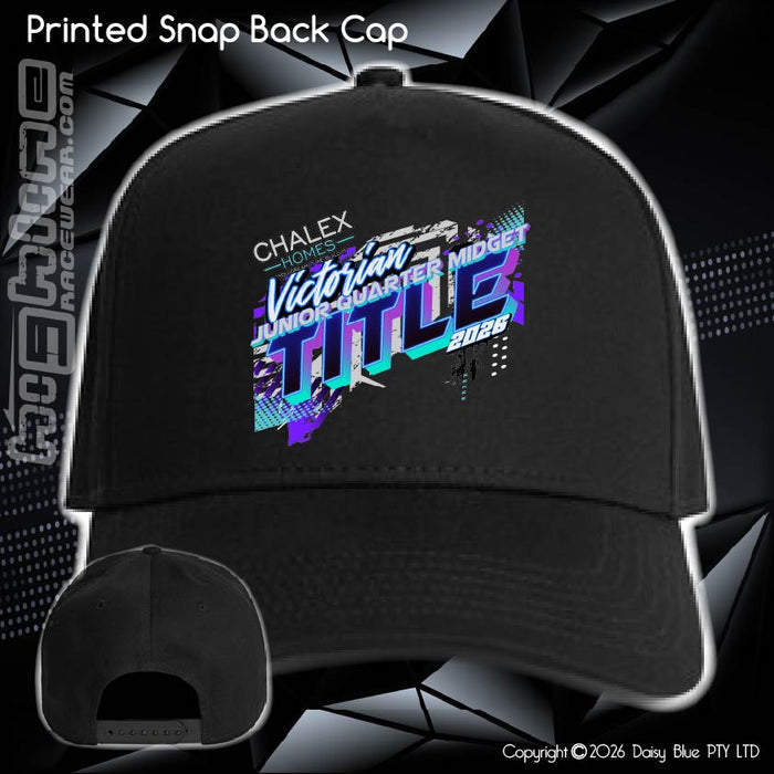 Printed Snap Back CAP - Chalex Homes Junior Quarter Midget Vic Title 2026