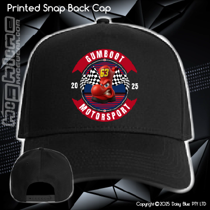 Printed Snap Back CAP - GUMBOOTS Motorsport